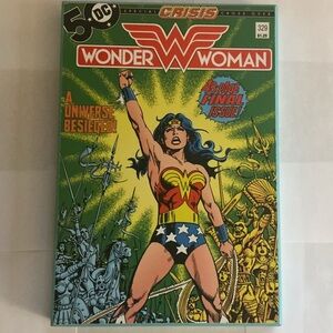 Wonder Woman wall hanging, 7” by 10”.